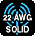 22 AWG Solid